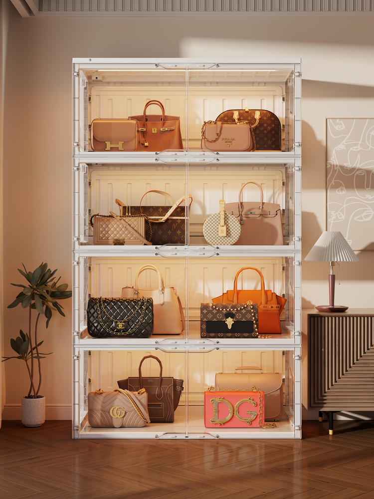 Luxury Bags In Store - Transparent bag storage cabinet, artifact floor-to-ceiling
