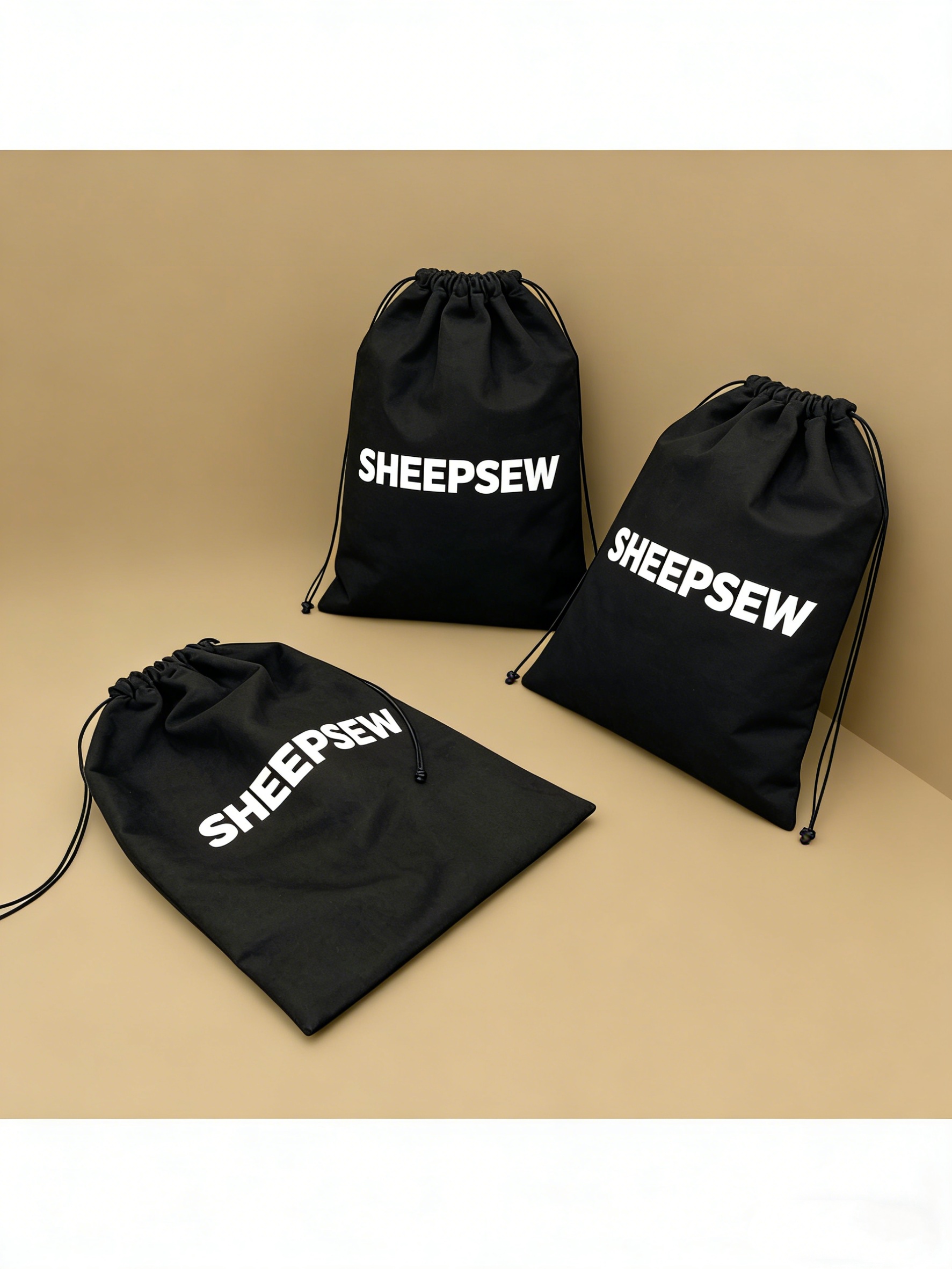 Luxury Bags No Logo - Soft Recyclable Suede Drawstring Storage Bag