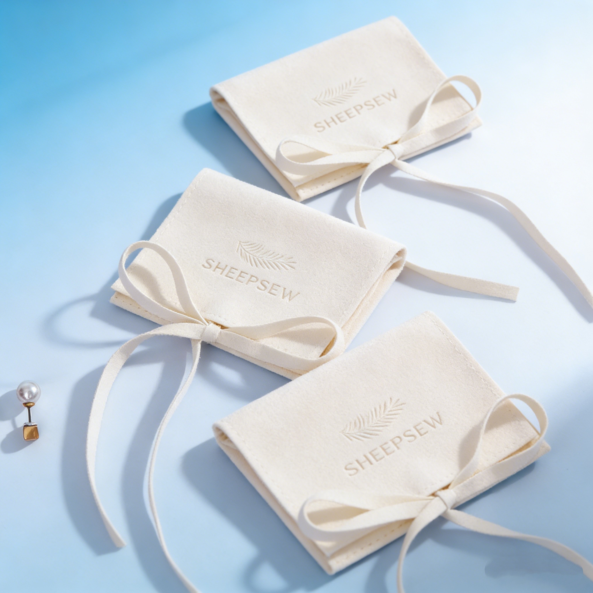 Luxury Bags No Logo - PandaSew Beige Envelope Style Luxury Microfiber