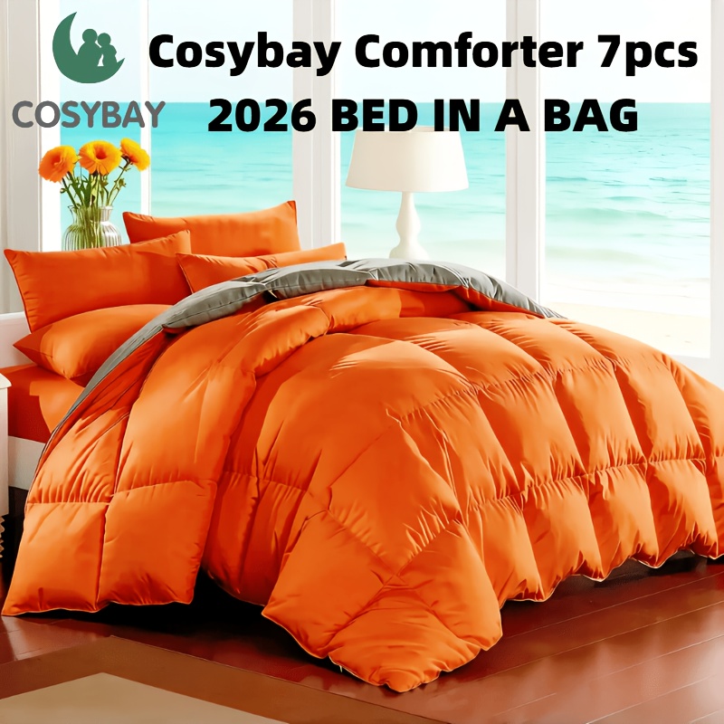 Luxury Bags In Pakistan - usCosybay 7pcs Luxurious Comforter Set Queen-Bed