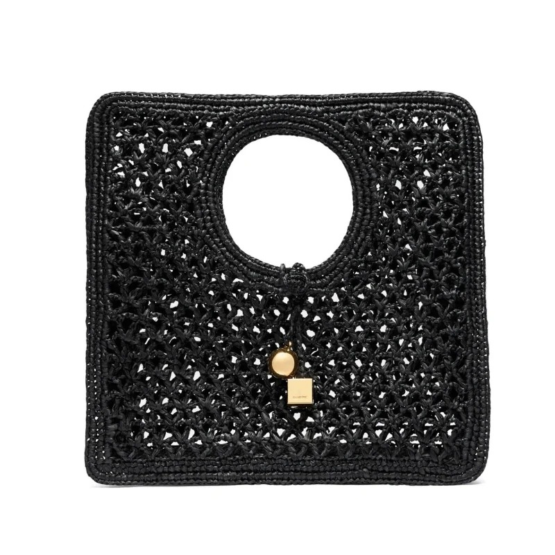 Luxury Bags Supplier - Interlocking-closure Tote Bag Women Black Flat