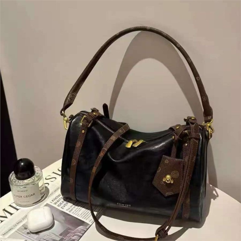 Luxury Bags Everyday - Black Luxury Boston Tote Bag Women