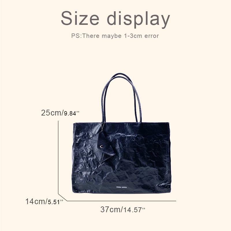Korean Casual Kraft Paper Tote - Luxury Bags Supplier ulasan dan harga