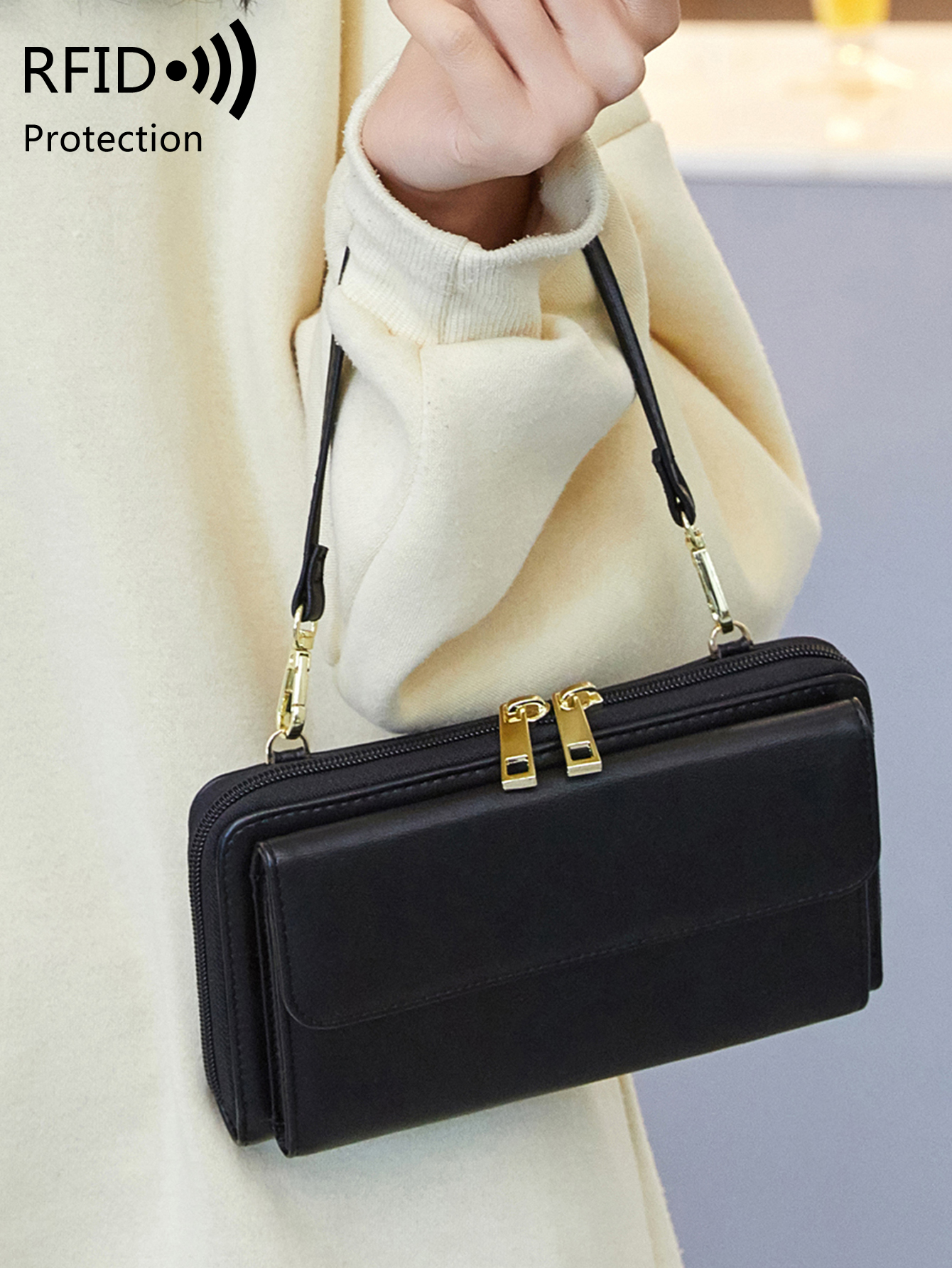 Women's Fashion Touchscreen Mo - Wristlet Wallet Zipper ulasan dan harga