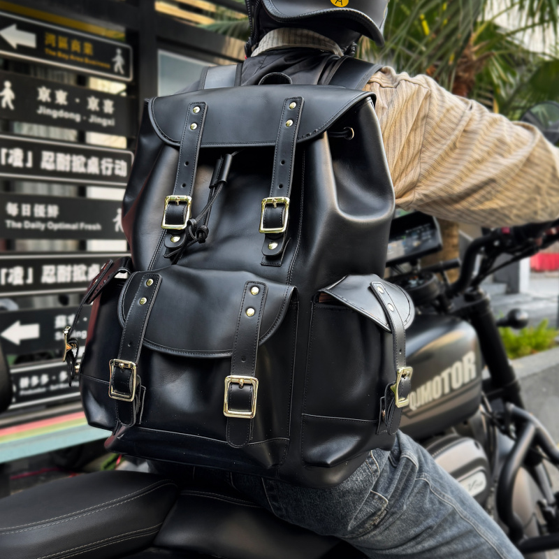 New Arrivals Leather Backpack  - Luxury Zipper Bags ulasan dan harga