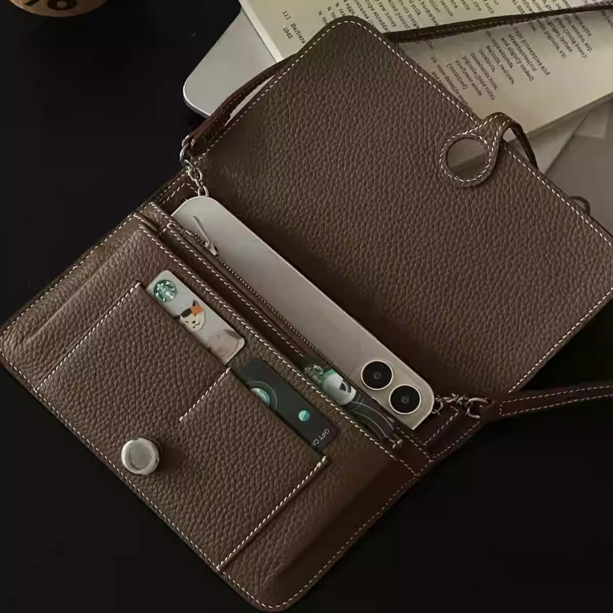 New PU Crossbody Mobile Phone  - Wristlet Wallet Zipper ulasan dan harga