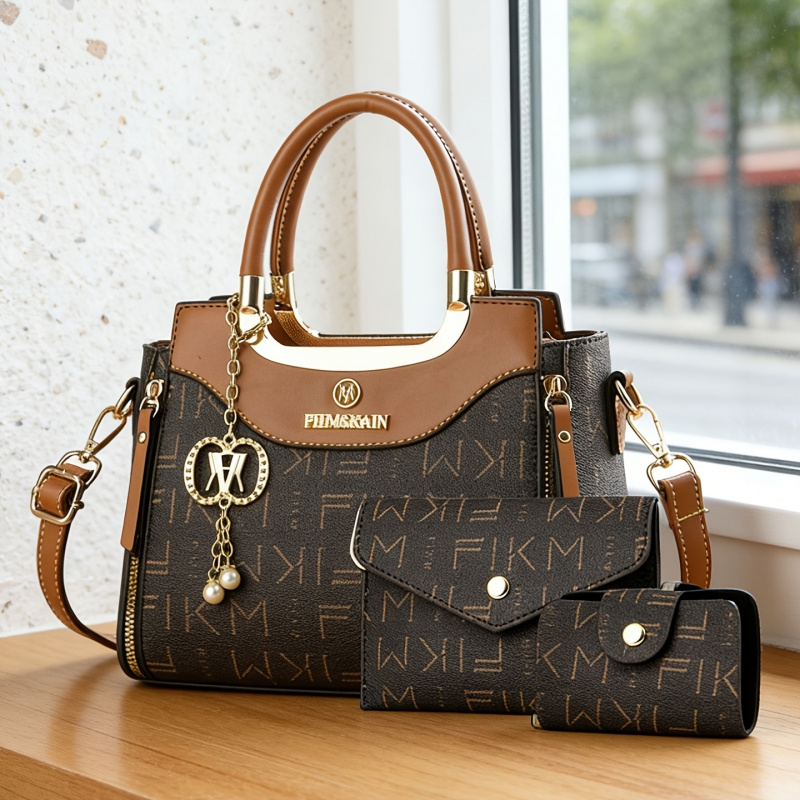 3-piece set of light luxury hi - Luxury Zipper Bags ulasan dan harga