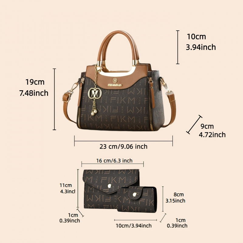 3-piece set of light luxury hi - Luxury Zipper Bags ulasan dan harga