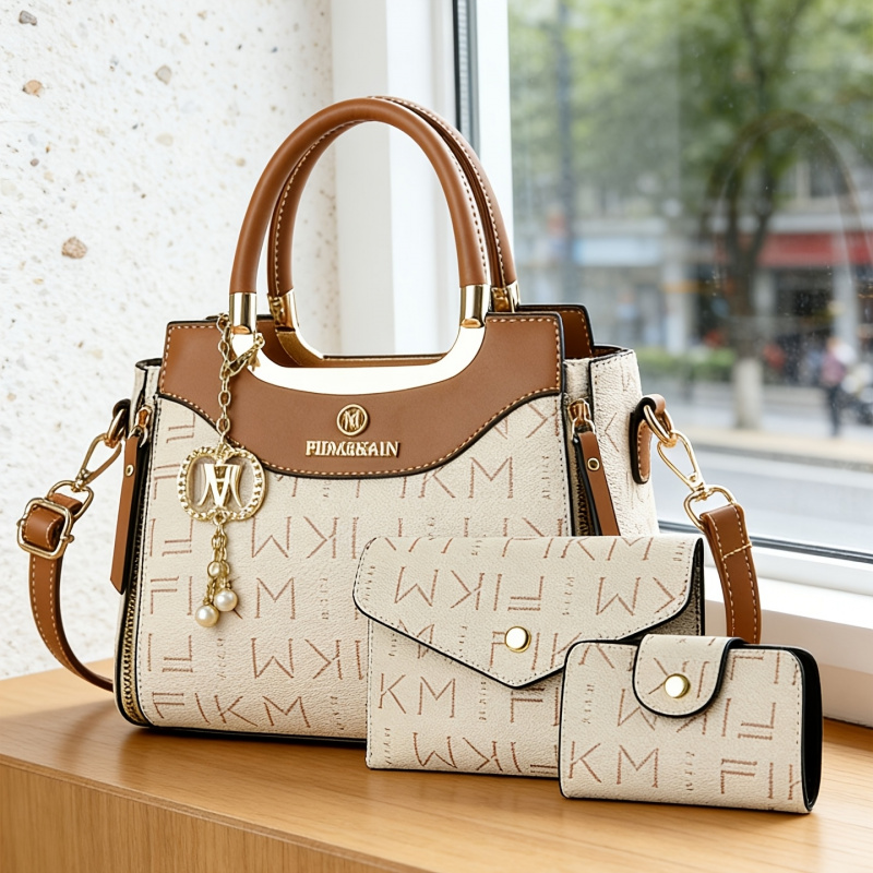 3-piece set of light luxury hi - Luxury Zipper Bags ulasan dan harga