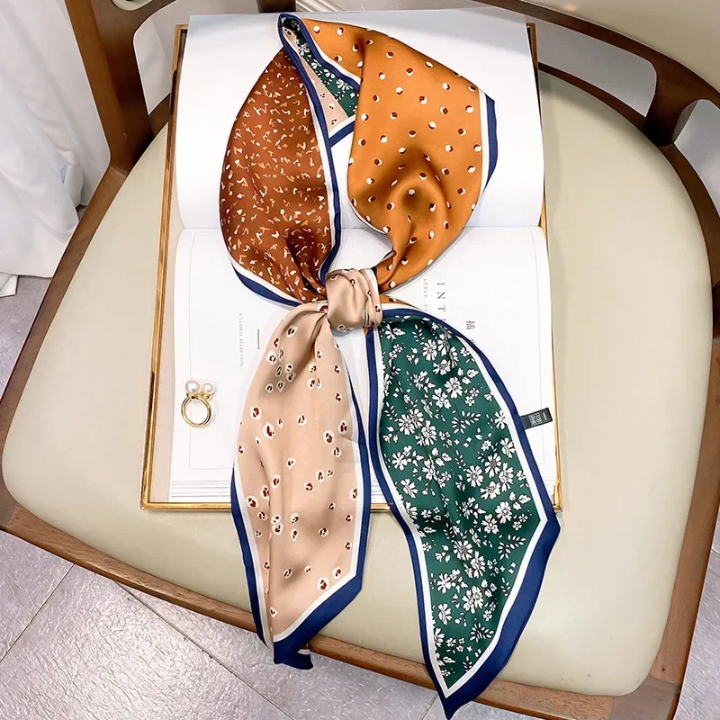 Design Print Skinny Scarf Plai - Luxury Bags Trending ulasan dan harga