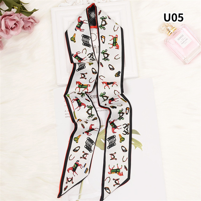 Horse Plaid Skinny Scarf Women - Luxury Bags Brand ulasan dan harga