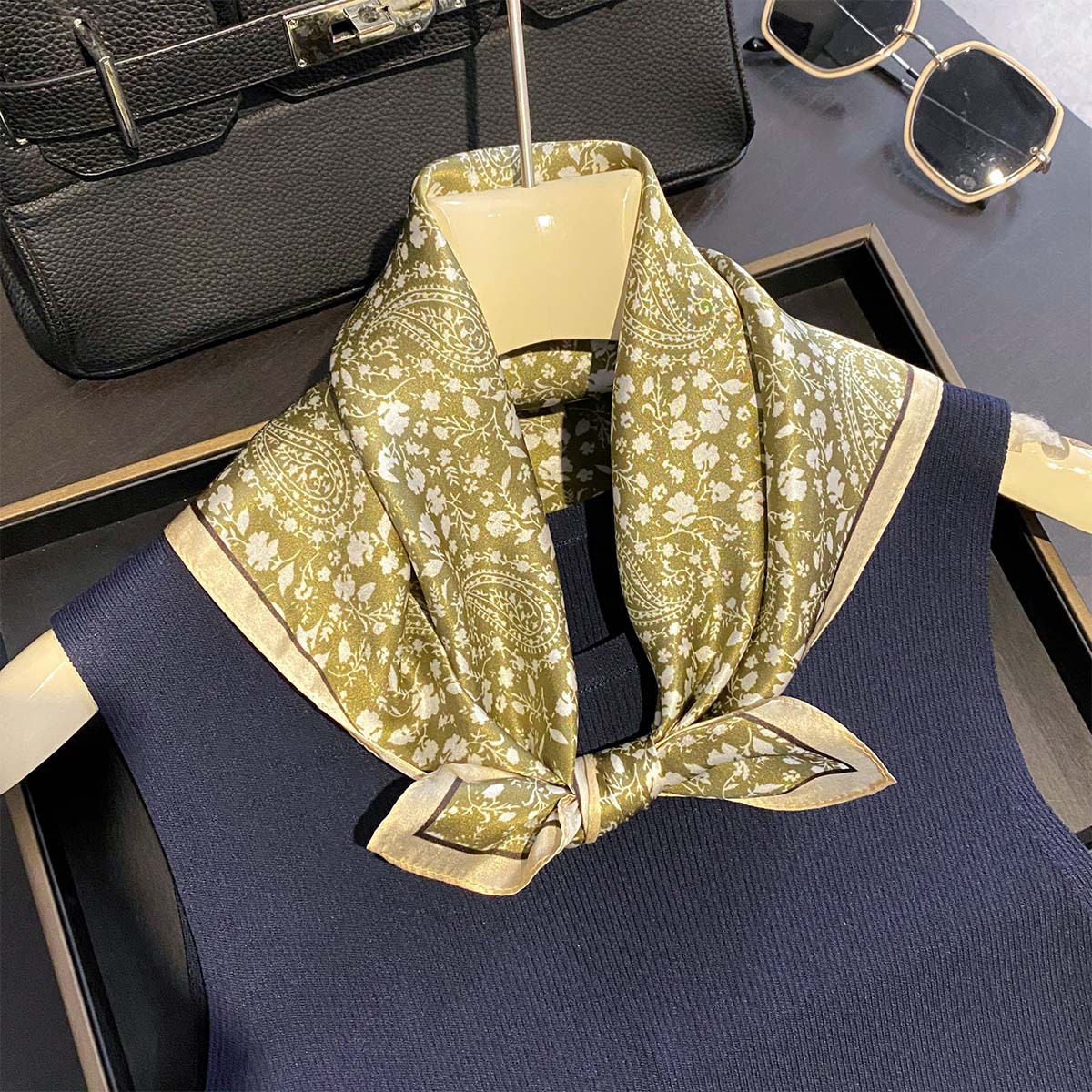 Luxury 100% Pure Silk Square S - Luxury Bags Trending ulasan dan harga