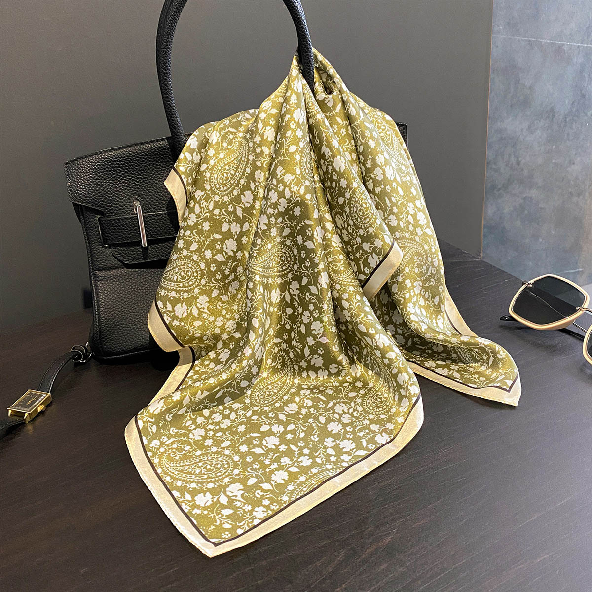 Luxury 100% Pure Silk Square S - Luxury Bags Trending ulasan dan harga