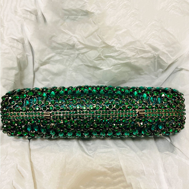 Luxury Green Rhinestone Evenin - Luxury Bags Green ulasan dan harga