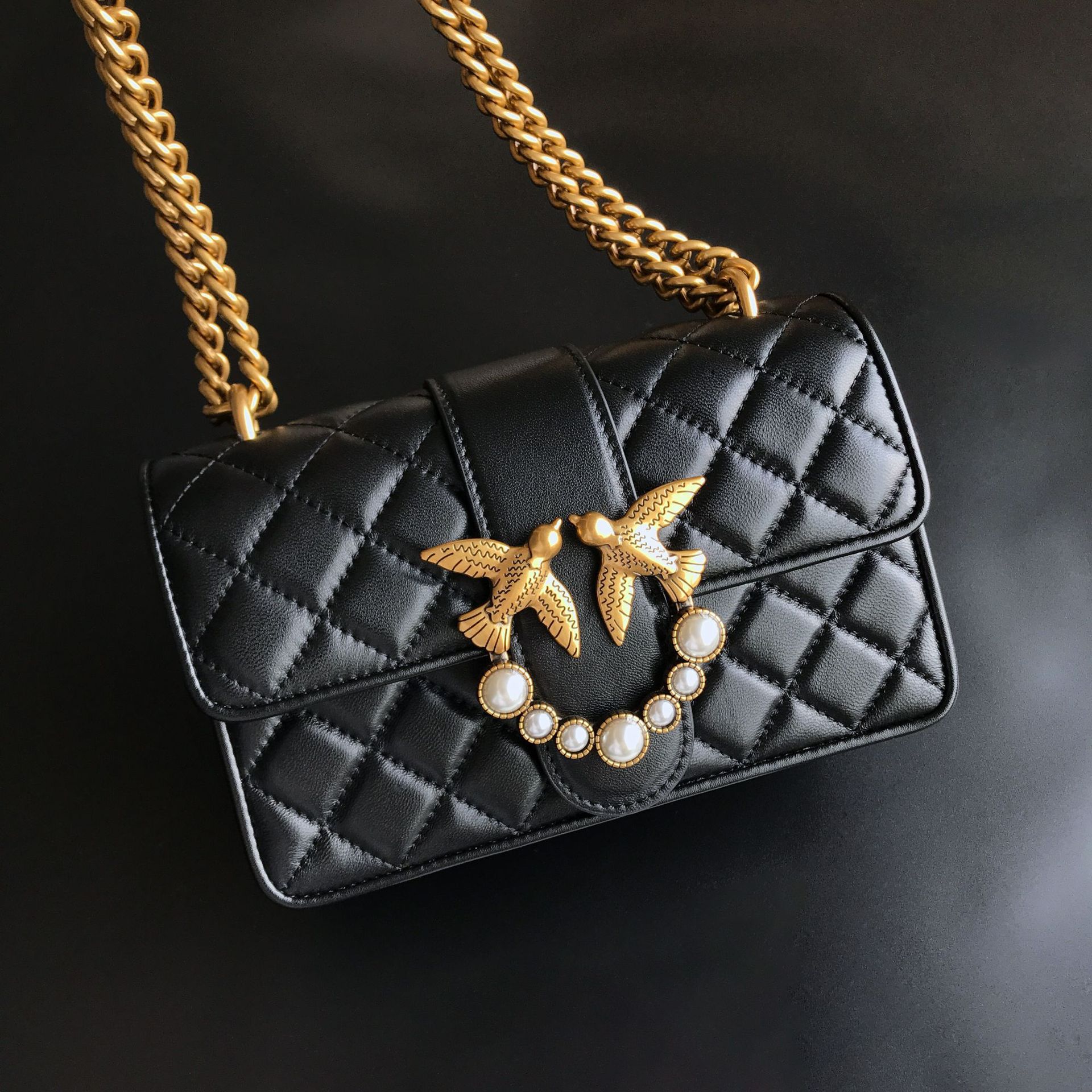 Quilted Genuine Sheepskin Leat - Luxury Bags Everyday ulasan dan harga