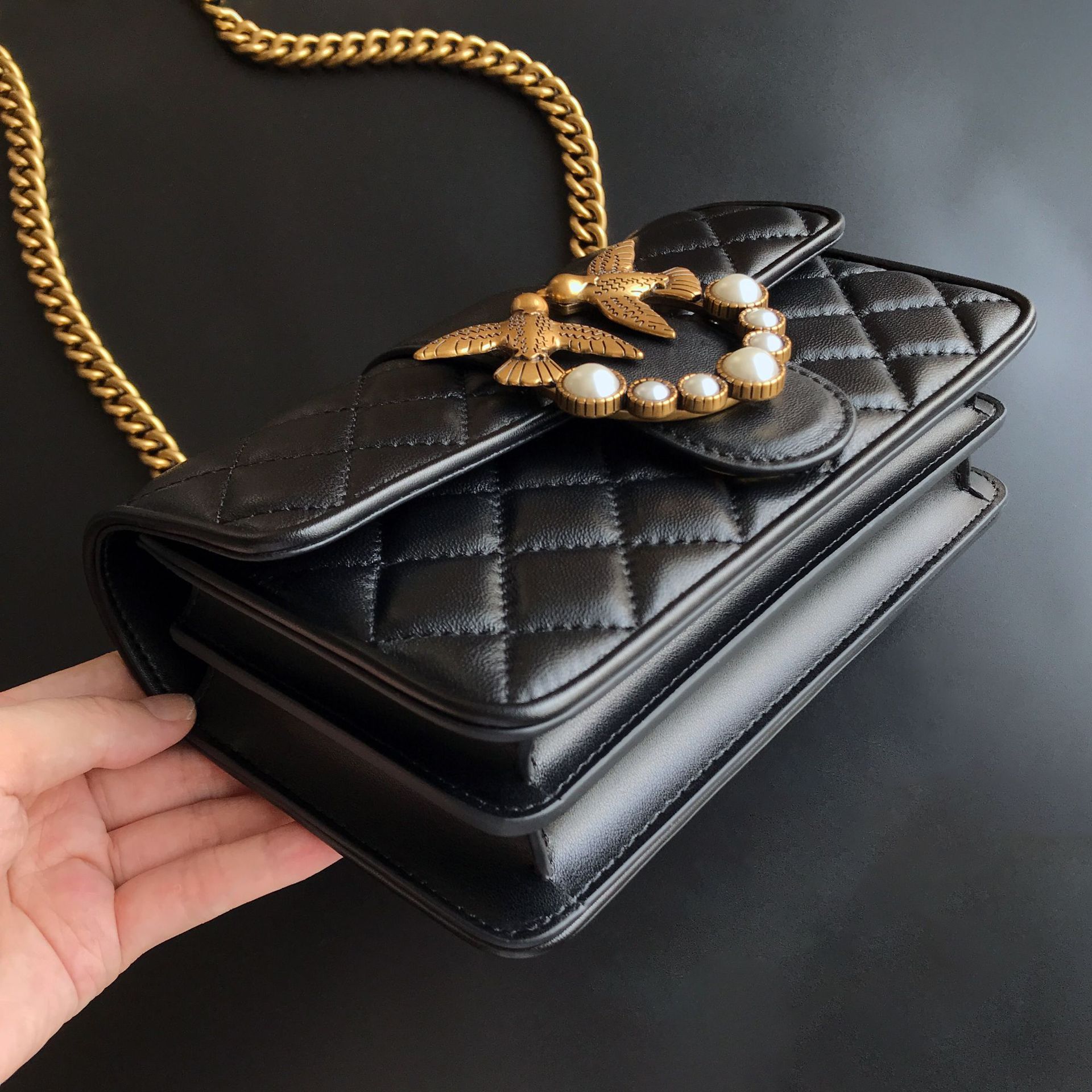 Quilted Genuine Sheepskin Leat - Luxury Bags Everyday ulasan dan harga