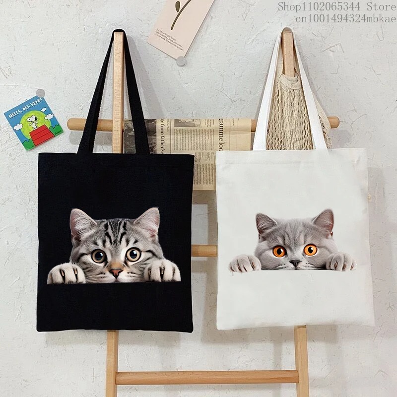 3D Animal Cat Design Women's H - Canvas Tote Designer ulasan dan harga