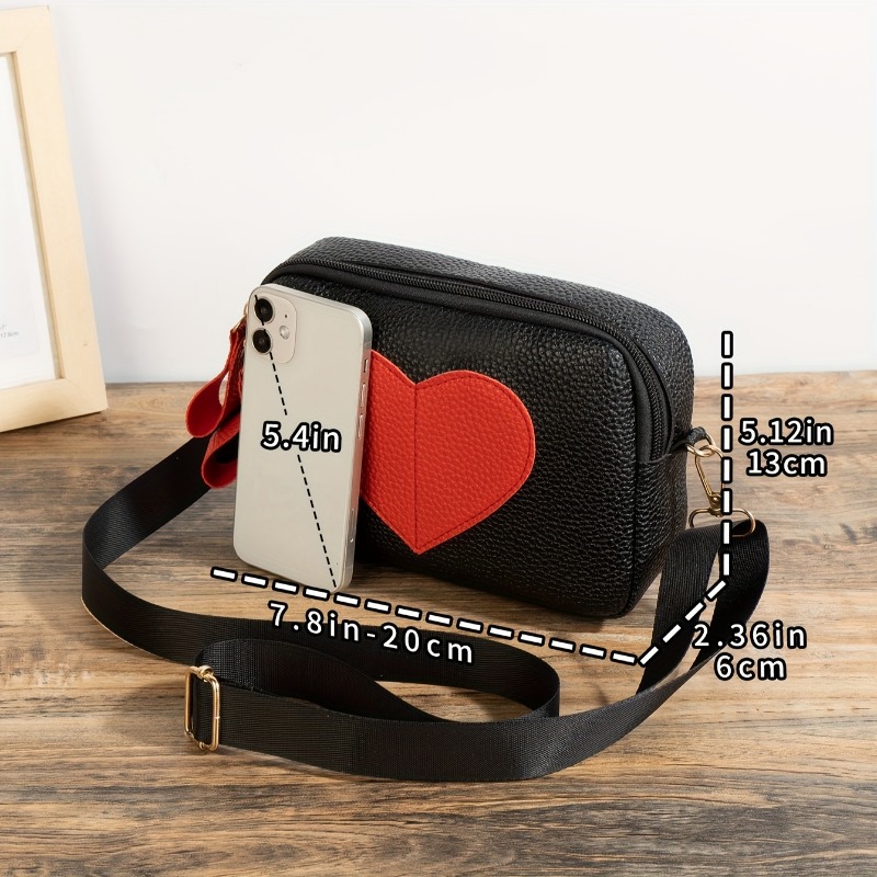 Lychee Pattern Heart-Shaped Cr - Wristlet Wallet Zipper ulasan dan harga