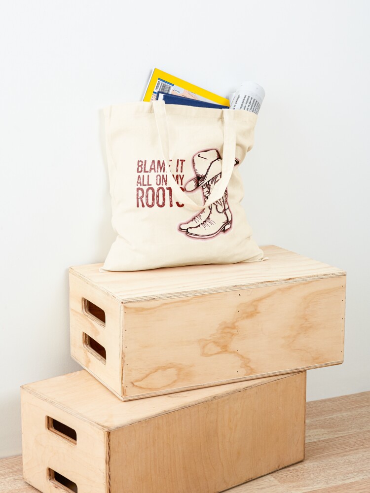 Blame it all my Roots in red T - Luxury Bags No Logo ulasan dan harga
