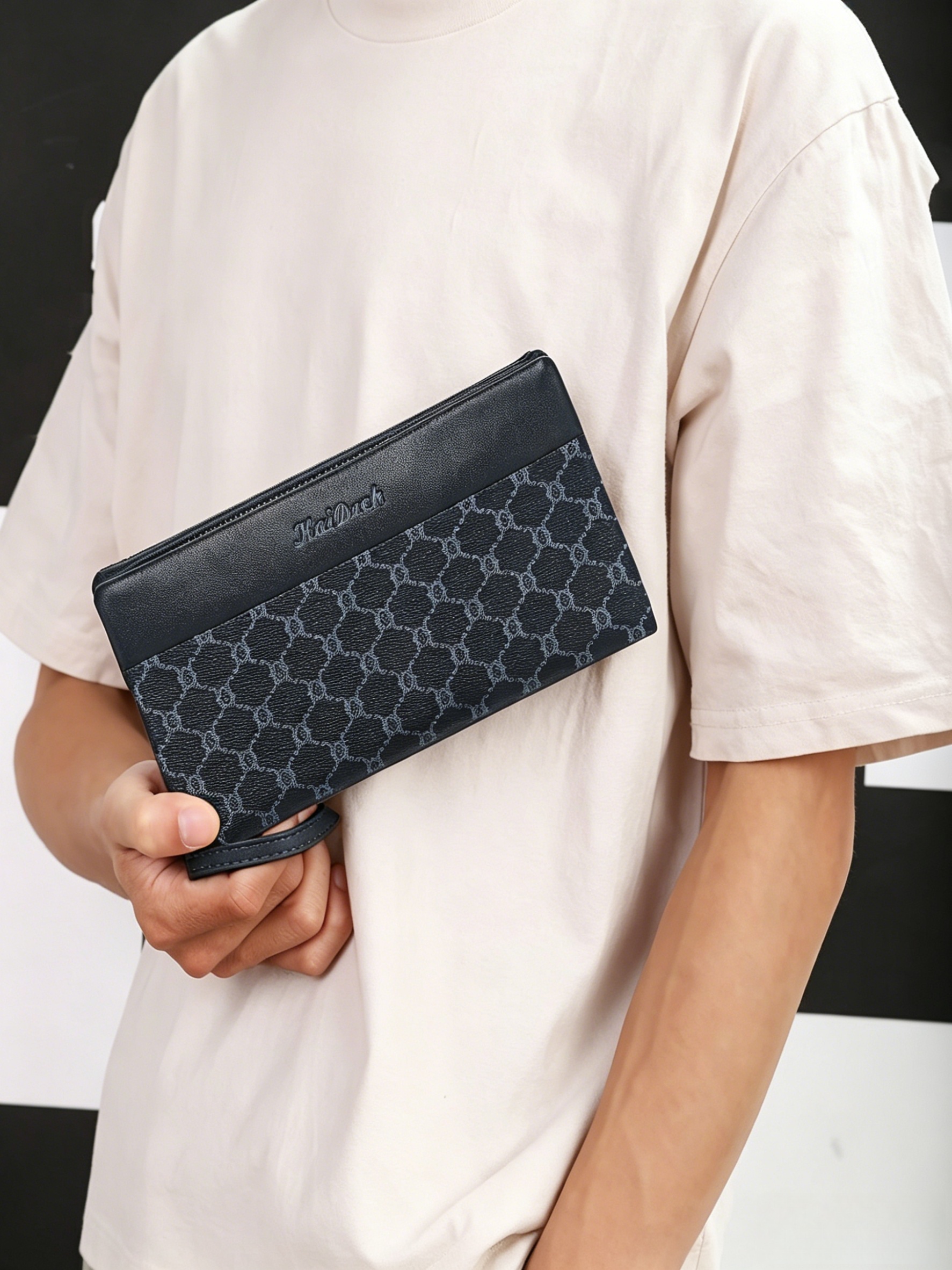 Men's Long Wristlet Wallet, La - Wristlet Wallet Zipper ulasan dan harga