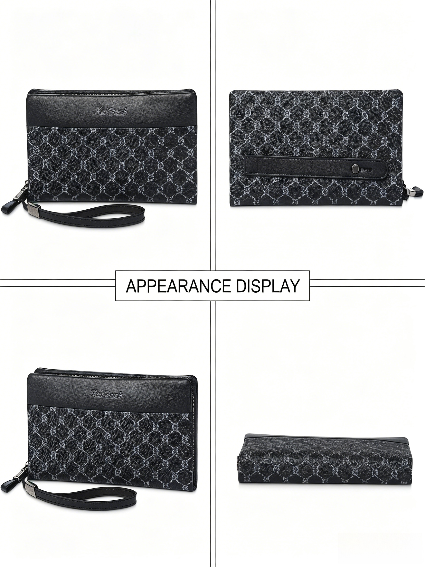 Men's Long Wristlet Wallet, La - Wristlet Wallet Zipper ulasan dan harga