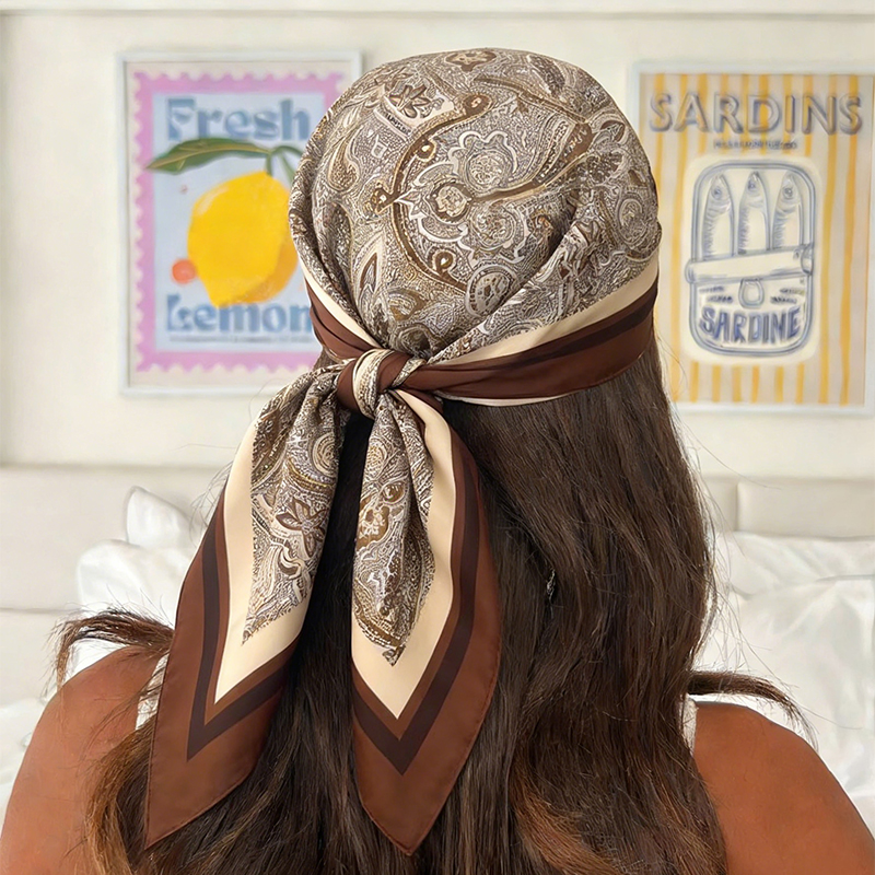 Luxury Women Silk Square Scarf - Luxury Bags Trending ulasan dan harga