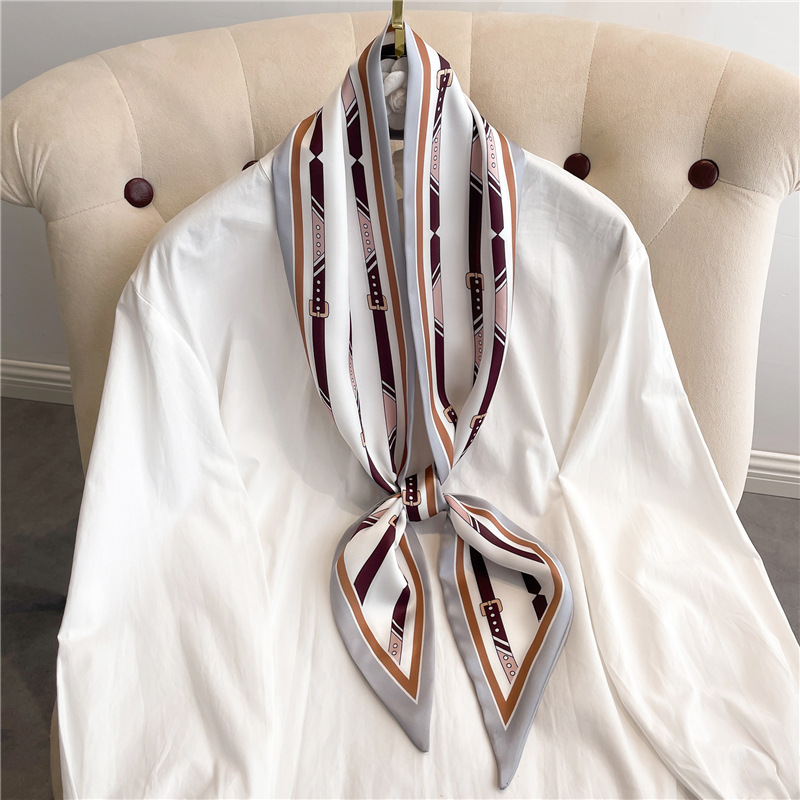 Fashion Print Long Silk Scarf  - Luxury Bags Trending ulasan dan harga