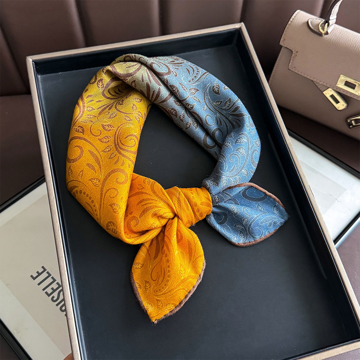 82% Wool 18% Real Silk Scarf N - Luxury Bags Trending ulasan dan harga