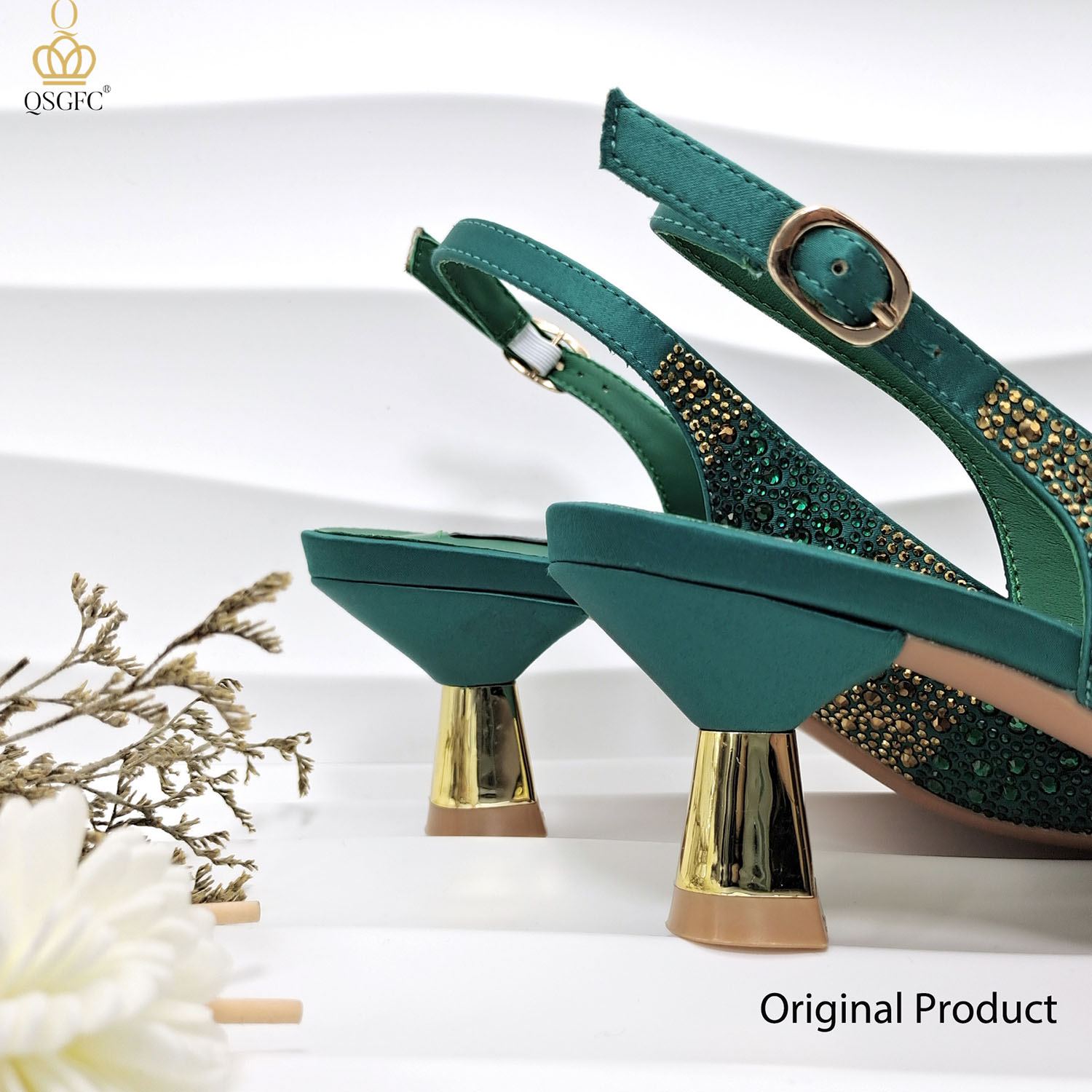 2026 Nigerian Women Heel Ladie - Luxury Bags Green ulasan dan harga