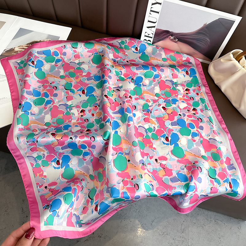 Luxury Floral Print Square Sil - Luxury Bags Trending ulasan dan harga
