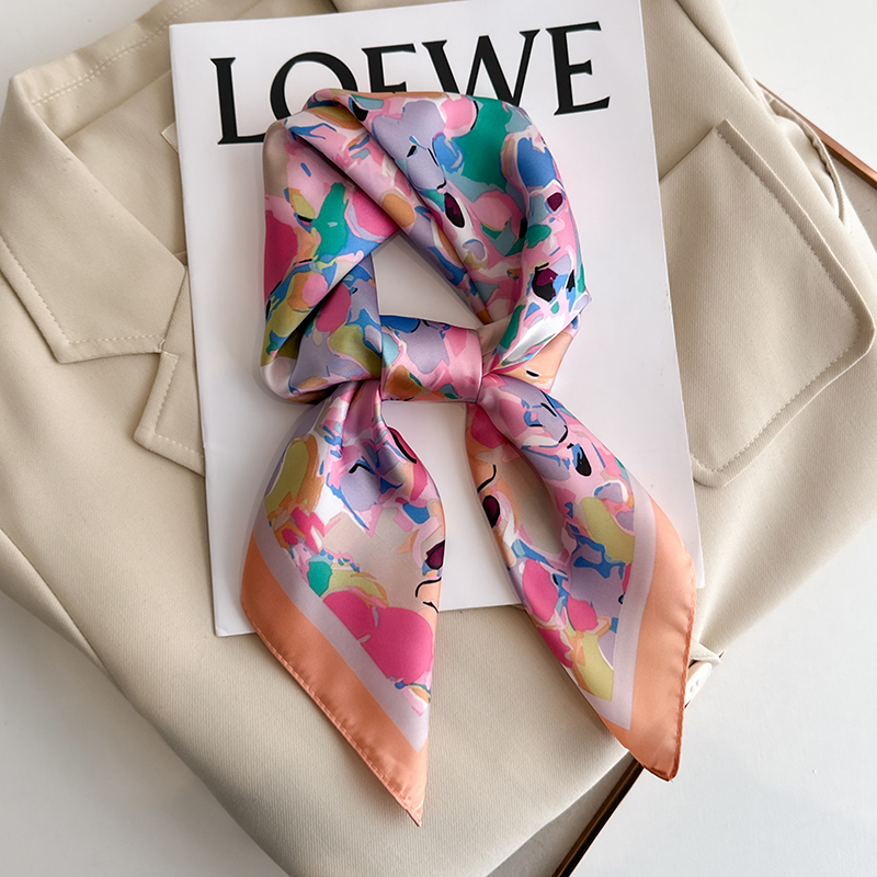 Luxury Floral Print Square Sil - Luxury Bags Trending ulasan dan harga