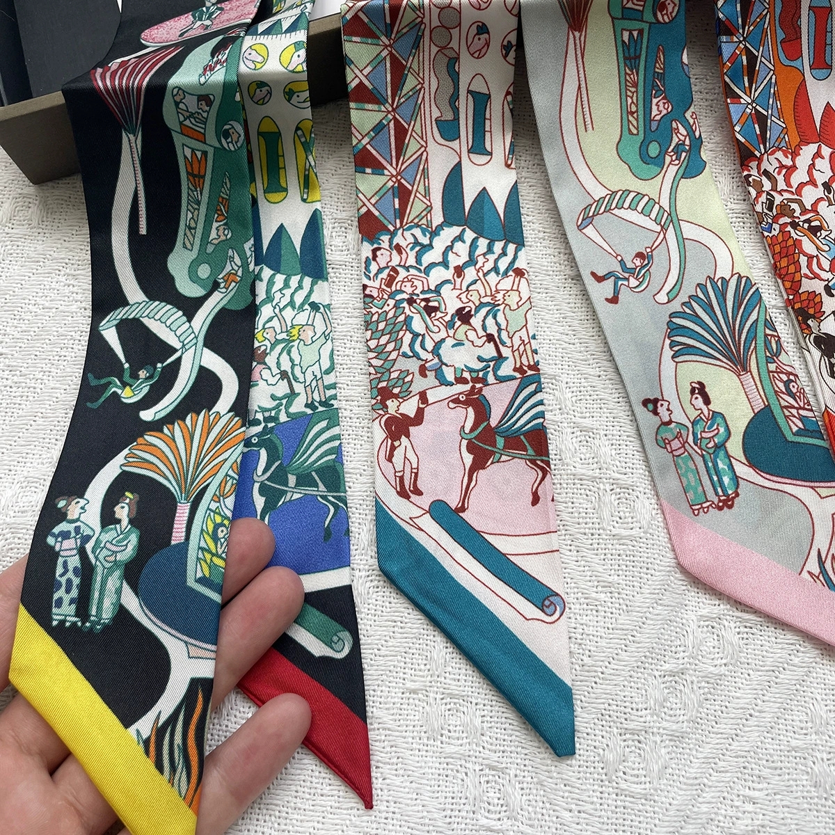 100% Mulberry Silk Scarf Women - Luxury Bags Brand ulasan dan harga