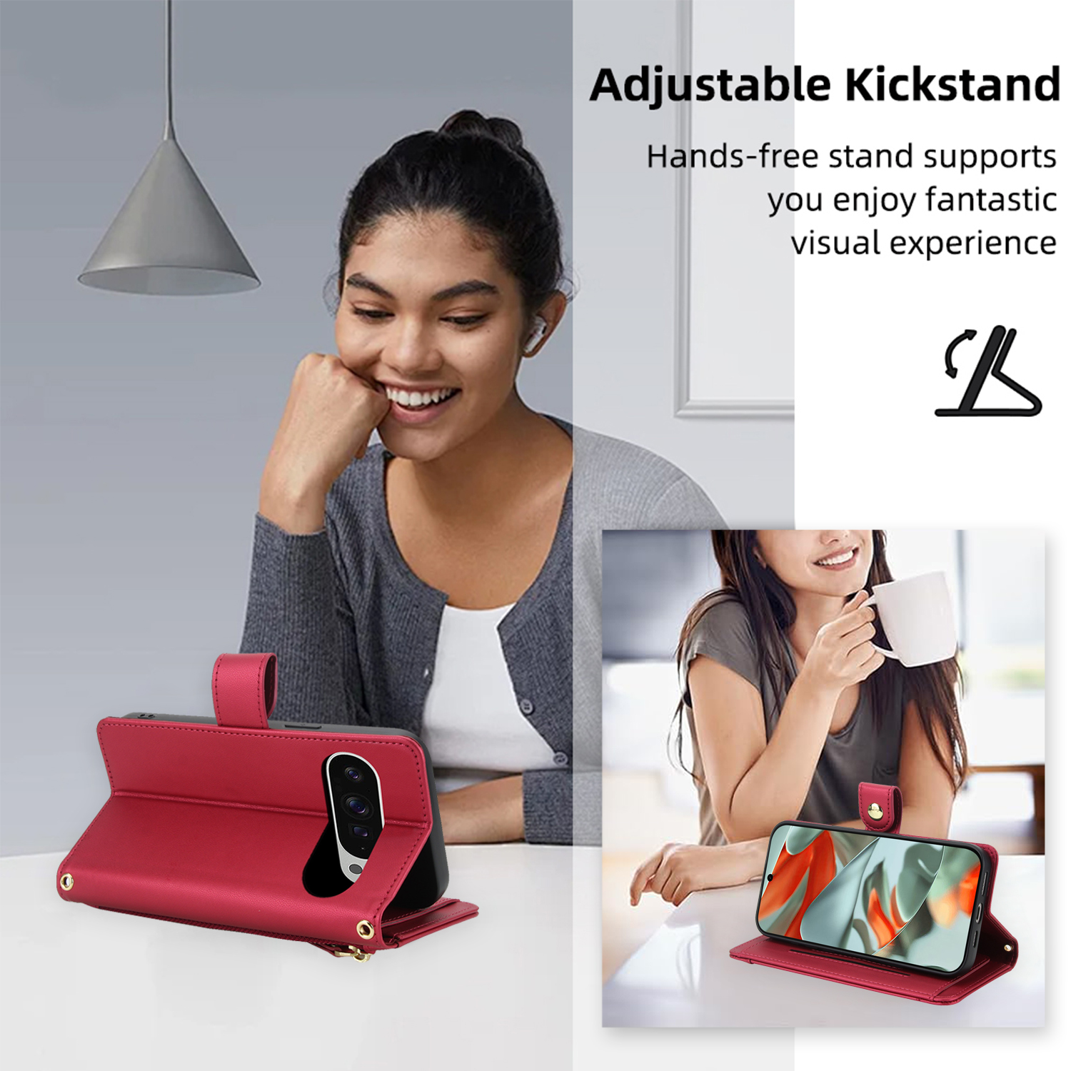 Crossbody Zipper Leather Walle - Luxury Zipper Bags ulasan dan harga