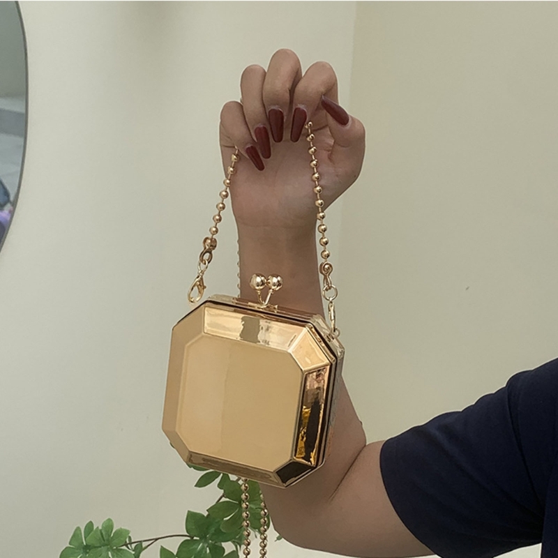 Mini Luxury Gold Party Evening - Luxury Zipper Bags ulasan dan harga