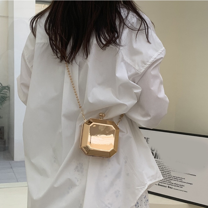 Mini Luxury Gold Party Evening - Luxury Zipper Bags ulasan dan harga