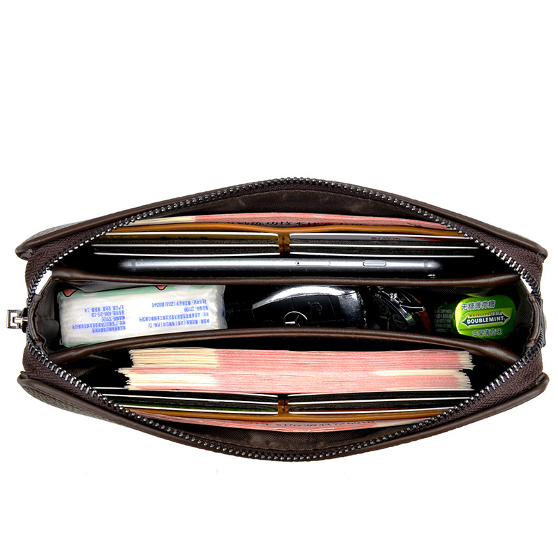 Leather Long Purse Password Mo - Wristlet Wallet Zipper ulasan dan harga