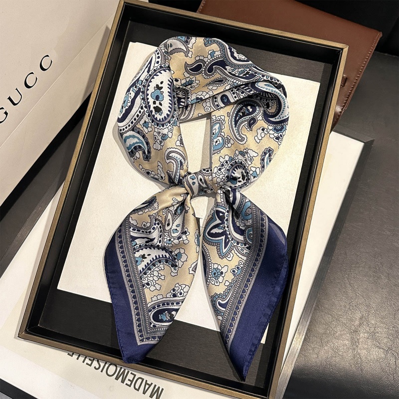 Luxury Satin Square Scarf Pais - Luxury Bags Trending ulasan dan harga