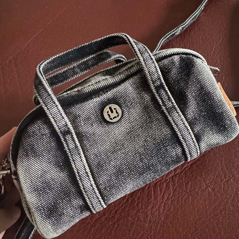 Korean Casual Mini Denim Box B - Luxury Zipper Bags ulasan dan harga