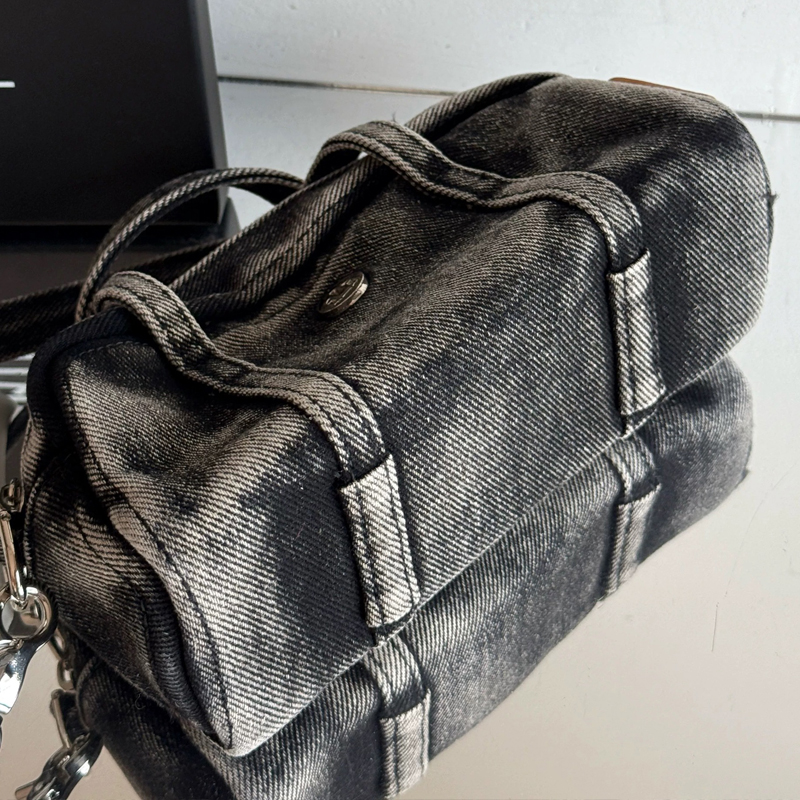 Korean Casual Mini Denim Box B - Luxury Zipper Bags ulasan dan harga