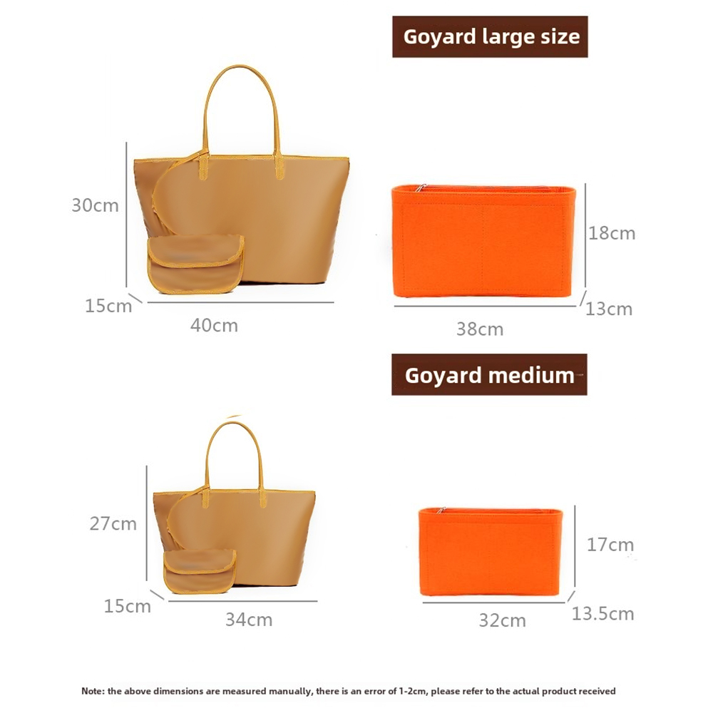 Felt Insert Bag Cosmetic Organ - Luxury Bags Goyard ulasan dan harga