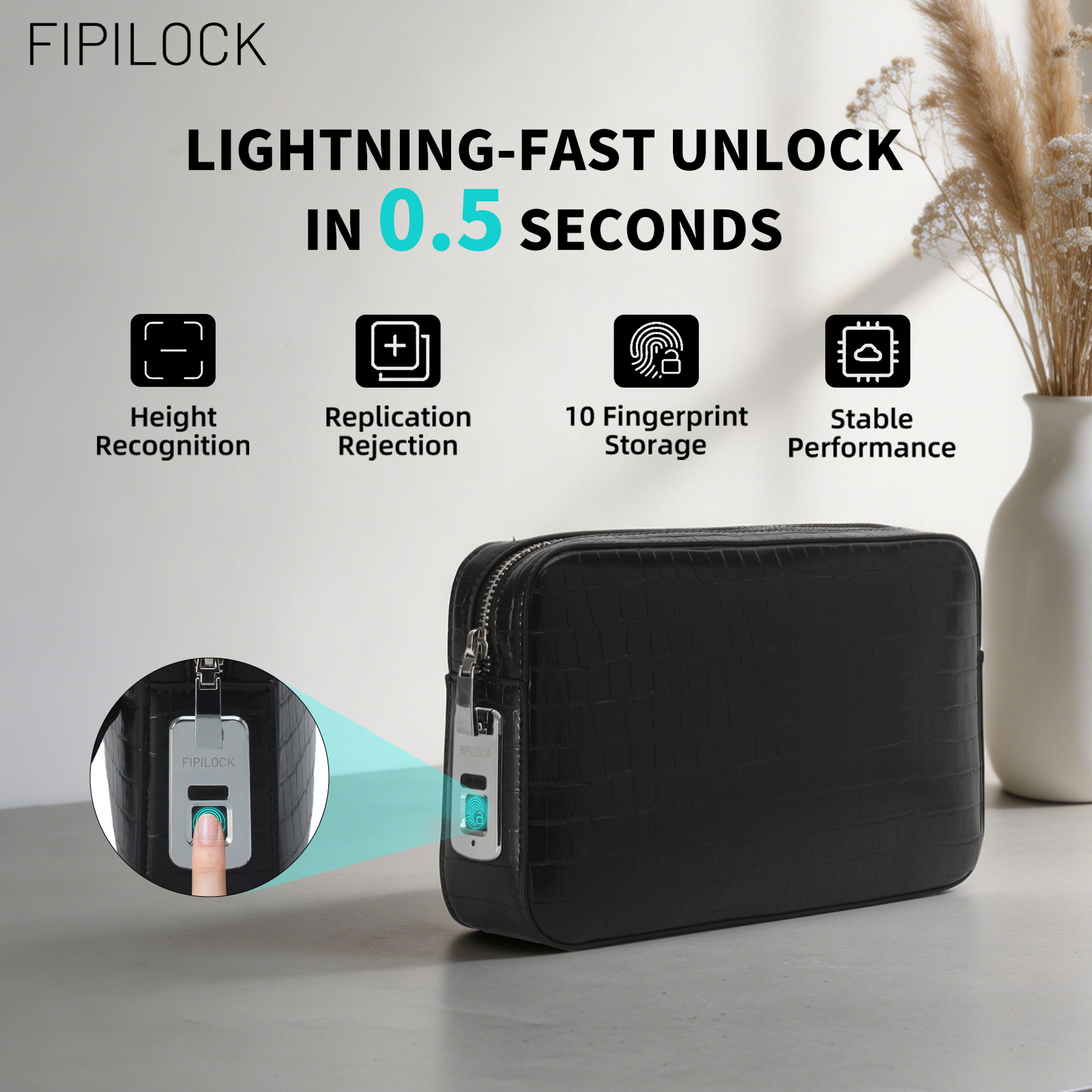 FIPILOCK Clutch Purses Bags Wo - Wristlet Wallet Zipper ulasan dan harga