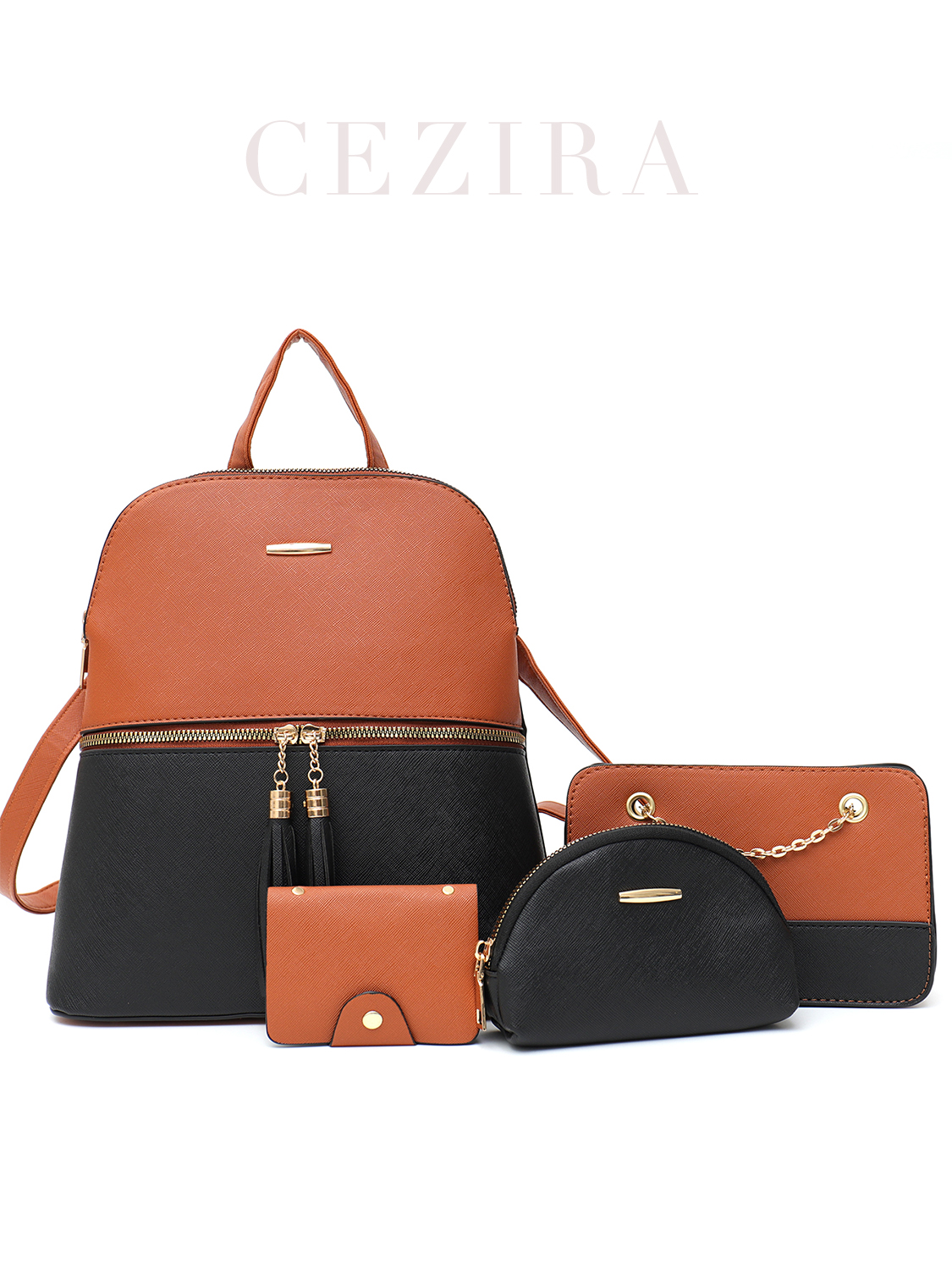 4 PCS Bags Set Women's Fashion - Luxury Zipper Bags ulasan dan harga