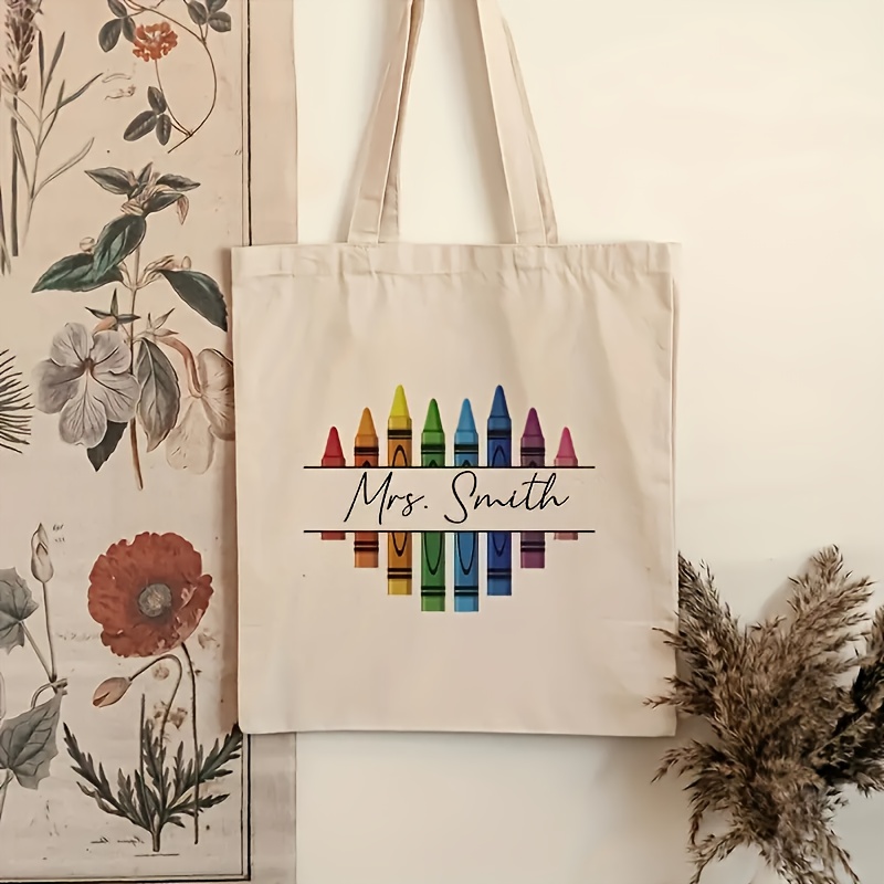 Customizable Teacher Tote Bag  - Canvas Tote Designer ulasan dan harga