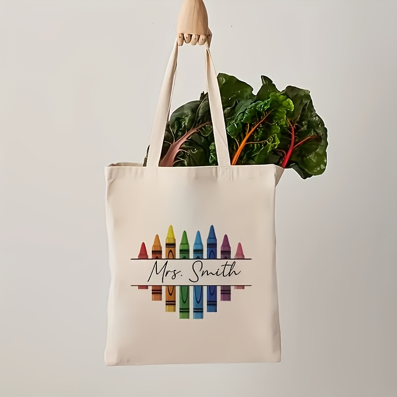 Customizable Teacher Tote Bag  - Canvas Tote Designer ulasan dan harga