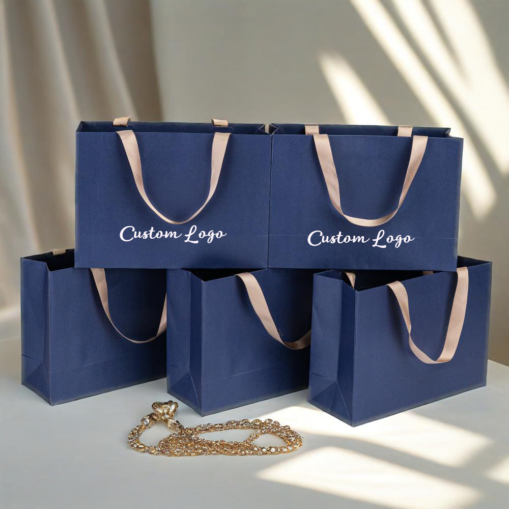 Customed Logo Luxury Dark Blue - Luxury Bags In Store ulasan dan harga