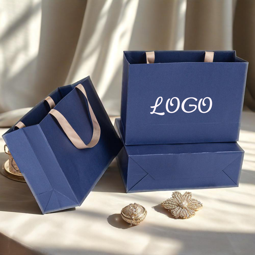 Customed Logo Luxury Dark Blue - Luxury Bags In Store ulasan dan harga