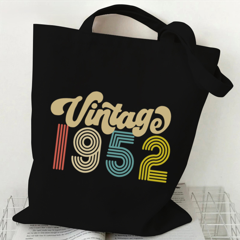 Vintage 1954 Pattern Canvas Sh - Canvas Tote Designer ulasan dan harga