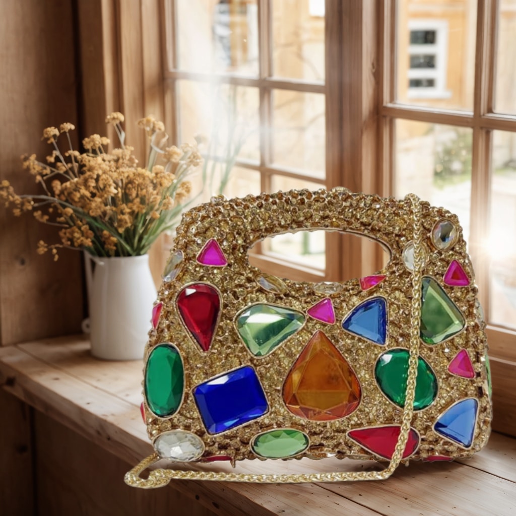 Women Luxury Diamond Rhineston - Luxury Zipper Bags ulasan dan harga