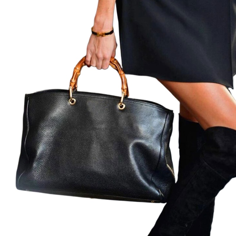 Large Capacity Black Tote Bag  - Luxury Bags Hermes ulasan dan harga