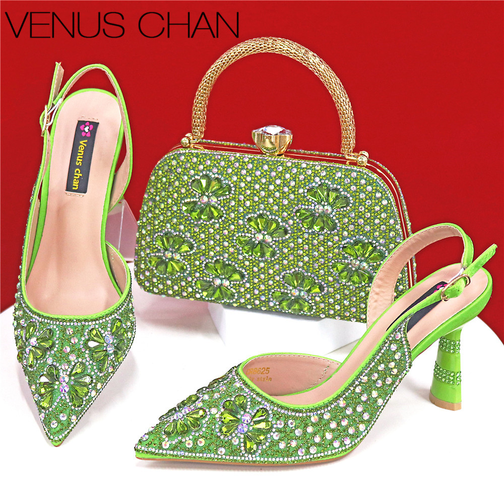 Luxury Green Rhinestone Party  - Luxury Bags Green ulasan dan harga